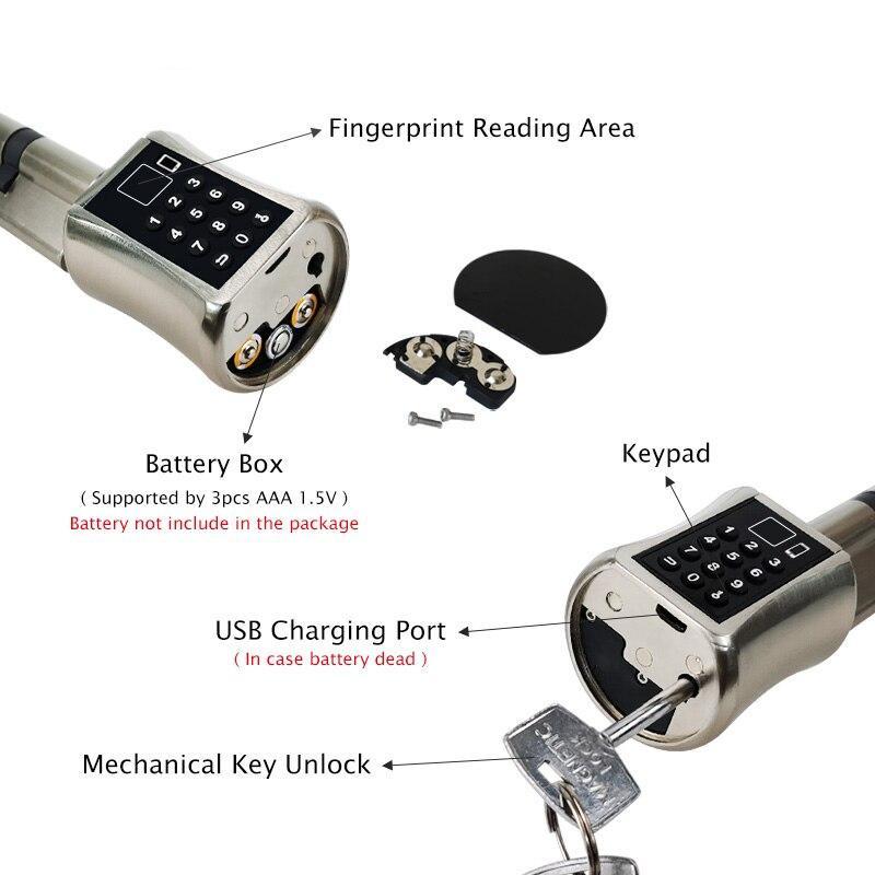 Multi-Functional Biometric Cylinder Smart Door Lock