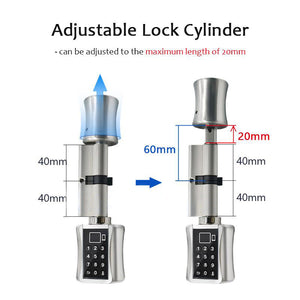 Multi-Functional Biometric Cylinder Smart Door Lock