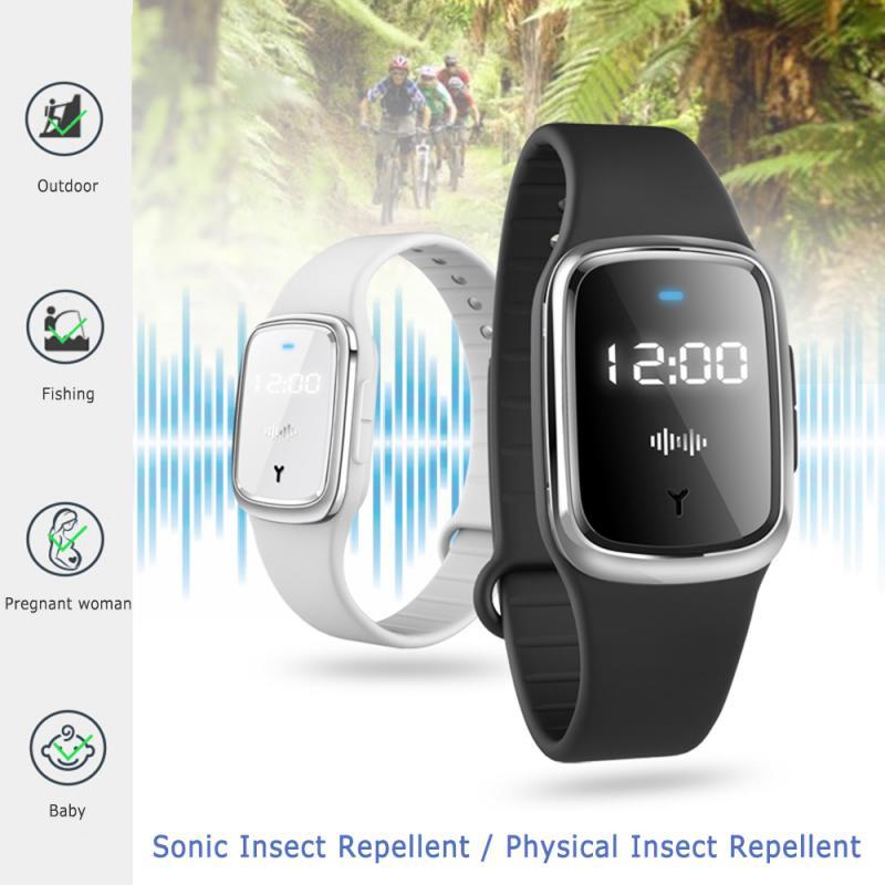 Natural Repellent - Ultrasonic Anti-Mosquito Wrist Band (W/ 3-Block Modes)
