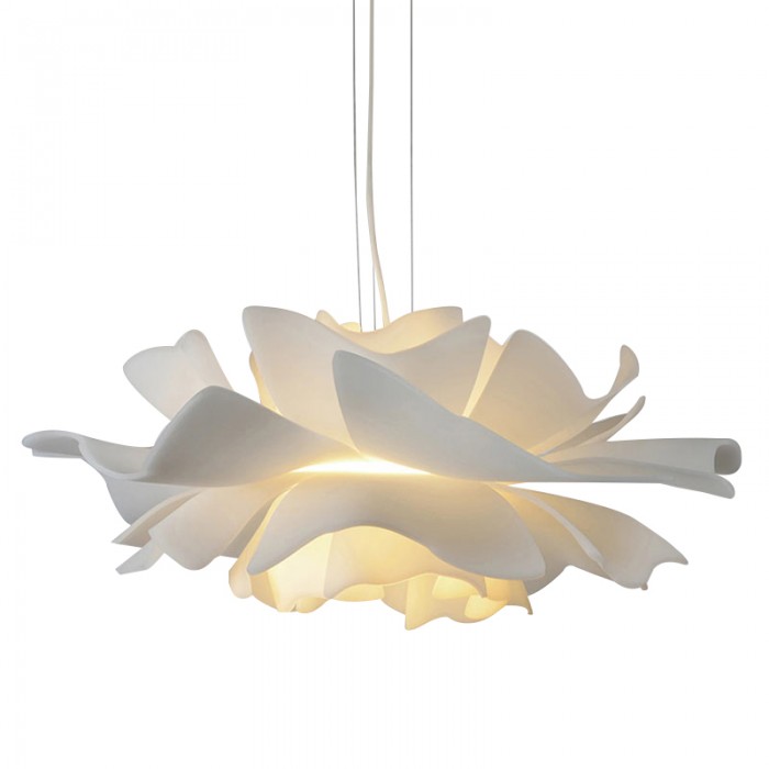 Nordic White Flower Pendant Light Modern Ceiling Fixture