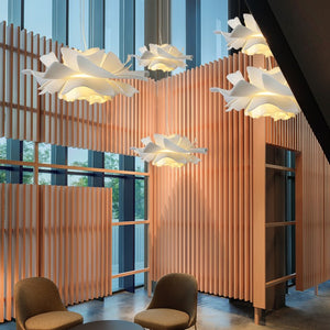 Nordic White Flower Pendant Light Modern Ceiling Fixture