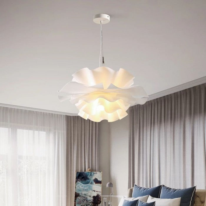 Nordic White Flower Pendant Light Modern Ceiling Fixture