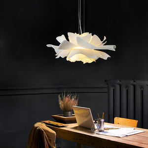 Nordic White Flower Pendant Light Modern Ceiling Fixture