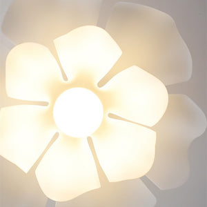 Nordic White Flower Pendant Light Modern Ceiling Fixture