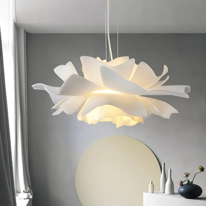 Nordic White Flower Pendant Light Modern Ceiling Fixture