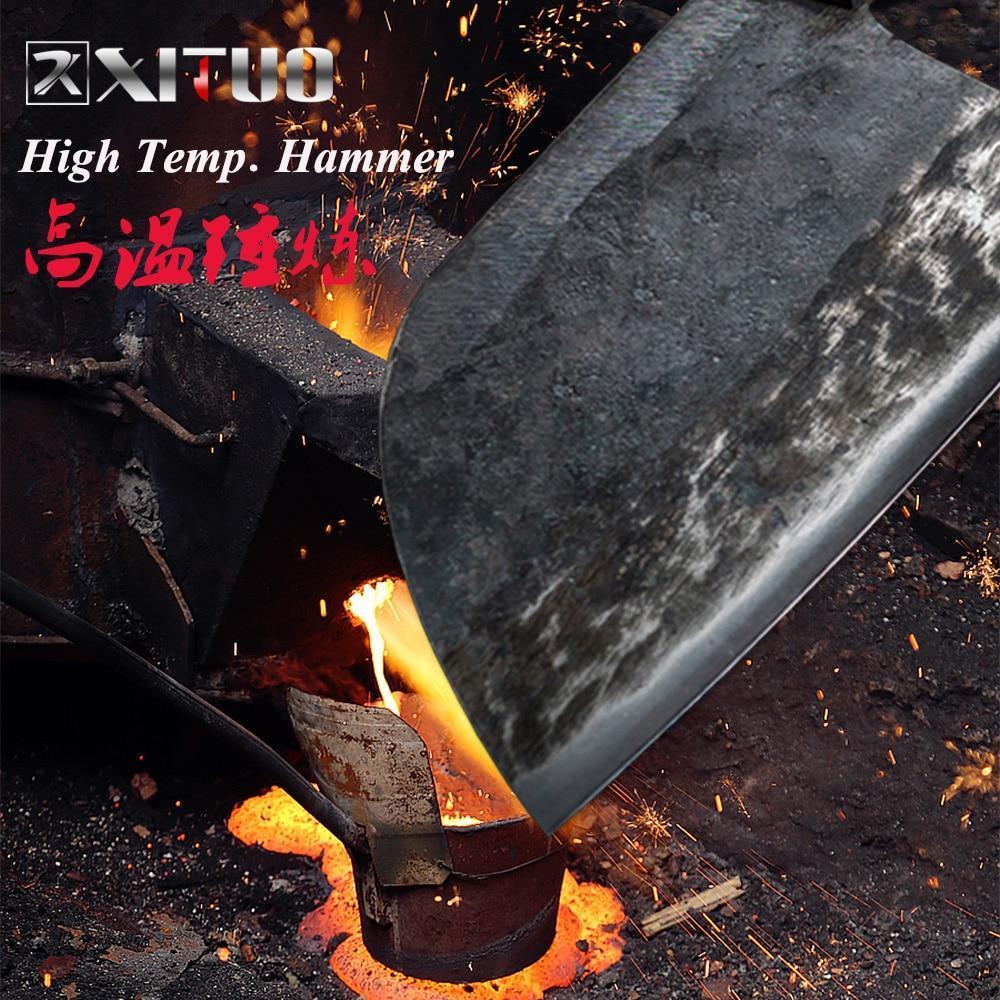 Chef'S Cleaver For Meat Cutting, Hand-Forged Stainless Steel