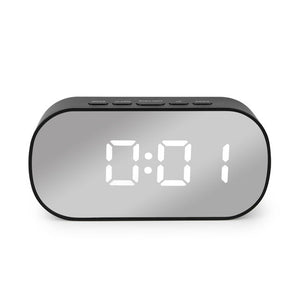 Digital Mirror LED Alarm Clock Night Lights Thermometer