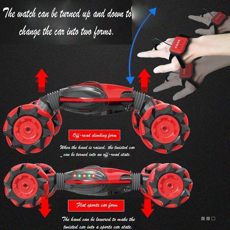 Hand-Controlled Stunt Car With Remote Deformation And Gesture Control