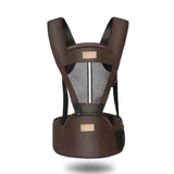 3 In 1 Ergonomic Kangaroo Baby Carrier, Newborn Baby Waist Stool Breathable Backpacks Carriers