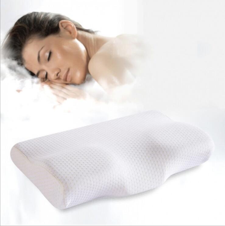 Anti Snore Sleep Apnea Pillow, Orthopedic Latex Neck Pillow Slow Rebound