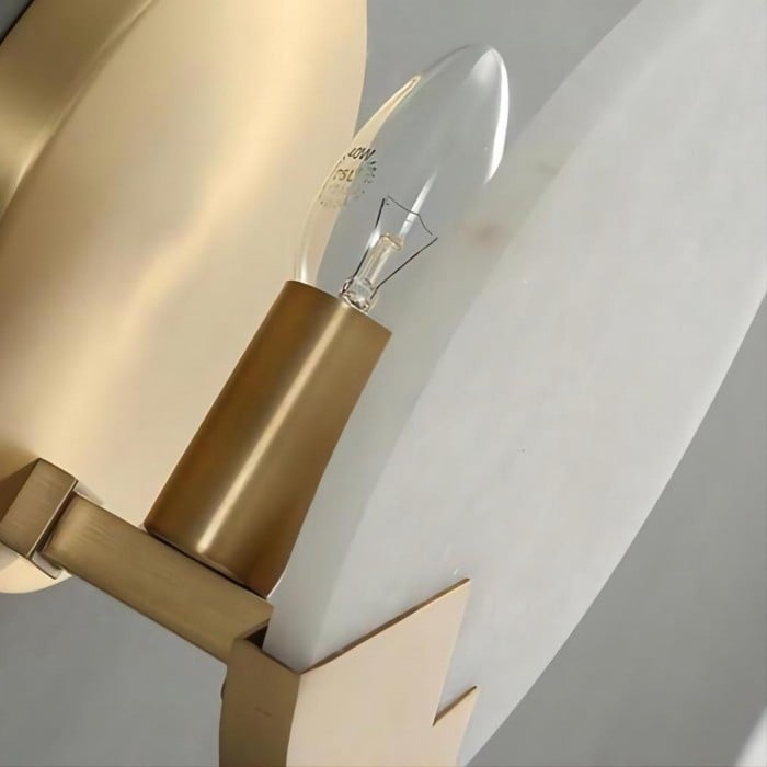 Pure Copper Marble Moon Wall Lamp HL57