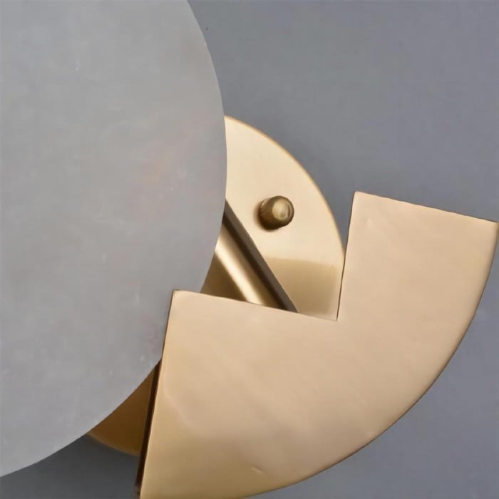 Pure Copper Marble Moon Wall Lamp HL57