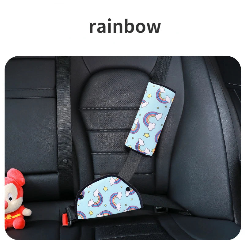 Cartoon Seat Belt Pad for Kids, Anti-Neck Safety Shoulder Cushion