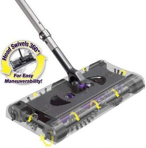 Swivel Sweeper Lightweight, Purple Household Vacuum Cleaner Hand Push Sweeper