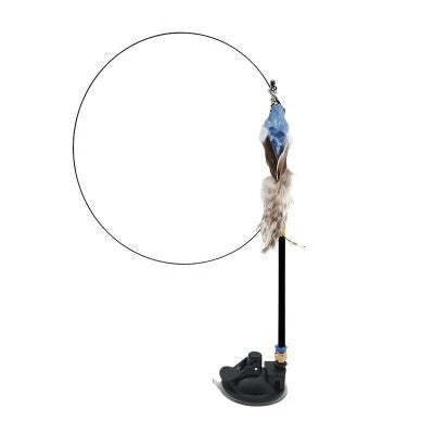 Interactive Cat Toy With Feather Bird And Bell