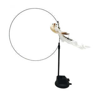 Interactive Cat Toy With Feather Bird And Bell
