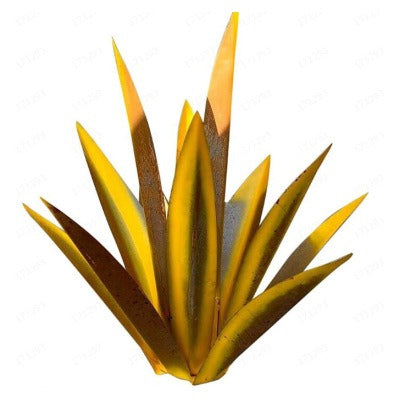 Metal Agave Plant Sculpture For Outdoor Patio Garden