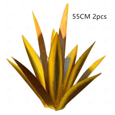 Metal Agave Plant Sculpture For Outdoor Patio Garden