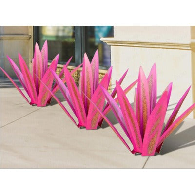 Metal Agave Plant Sculpture For Outdoor Patio Garden