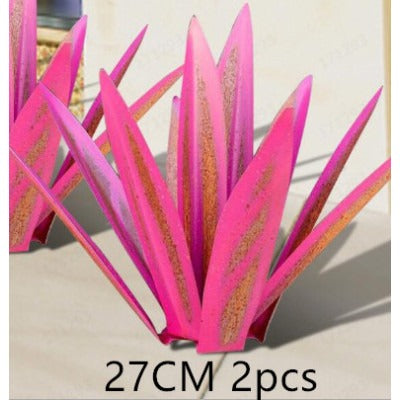 Metal Agave Plant Sculpture For Outdoor Patio Garden