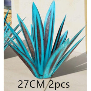 Metal Agave Plant Sculpture For Outdoor Patio Garden
