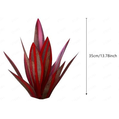 Metal Agave Plant Sculpture For Outdoor Patio Garden
