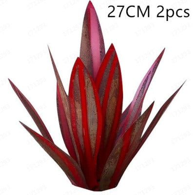 Metal Agave Plant Sculpture For Outdoor Patio Garden