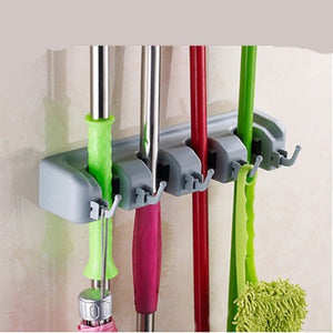 Wall-Mounted Multi-Functional Mop And Broom Holder