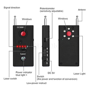 Cc308+ Multi-Function Wireless Camera Lens Signal Detector