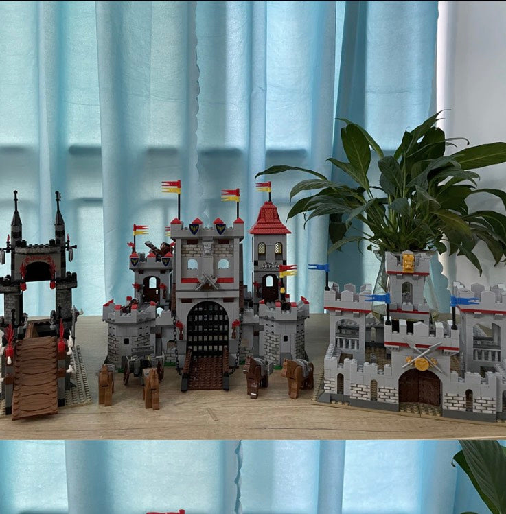 1118-Piece Military Medieval Castle Toy With City Gate And Royal Arena