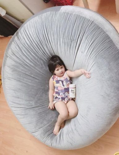 Comfy & Relaxing 7Ft Oversized Fur Bean Bag Chair Cover photo review