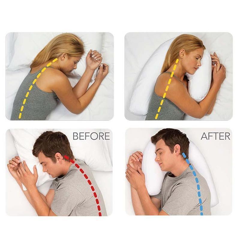 Side Sleeper Pillow For Neck Shoulder Pain