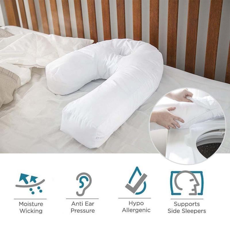 Side Sleeper Pillow For Neck Shoulder Pain