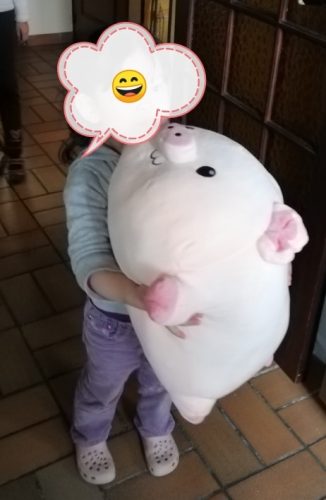 Fashionable Plump Pig Plush Toy - Soft and Cuddly Companion photo review