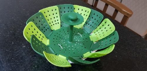 Large Capacity Foldable Steamer Basket for Steaming Food and Vegetables photo review