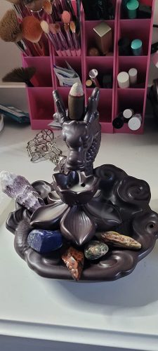 Unique Dragon-Shaped Backflow Incense Burner for Home Decor photo review