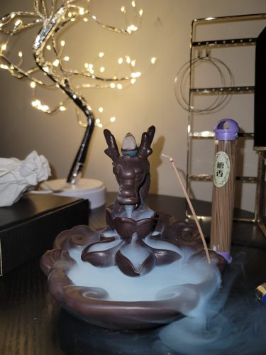 Unique Dragon-Shaped Backflow Incense Burner for Home Decor photo review