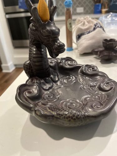 Unique Dragon-Shaped Backflow Incense Burner for Home Decor photo review