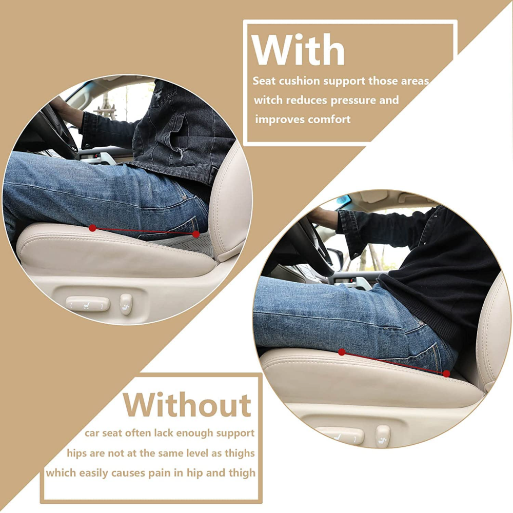 Car Seat Cushion For Short Drivers Height Risers For Adults