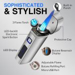 Electric Torch Lighter With Micro Usb Charging Cable