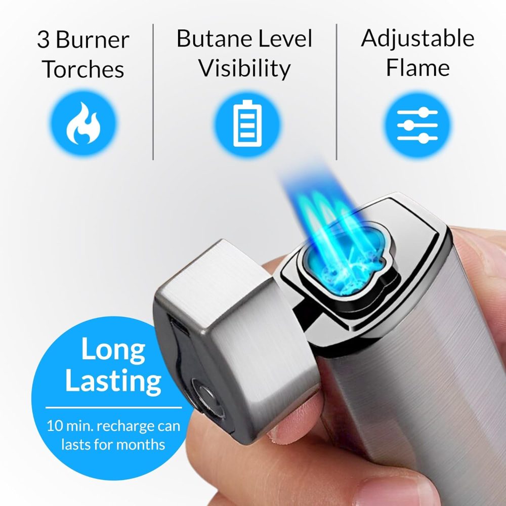 Electric Torch Lighter With Micro Usb Charging Cable