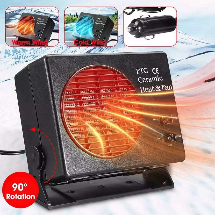 Car Heater 150W 300W 12V Ceramic Car Fan Heater